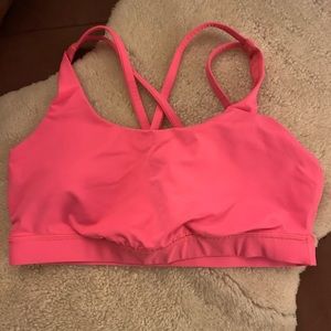 Lululemon pink energy bra